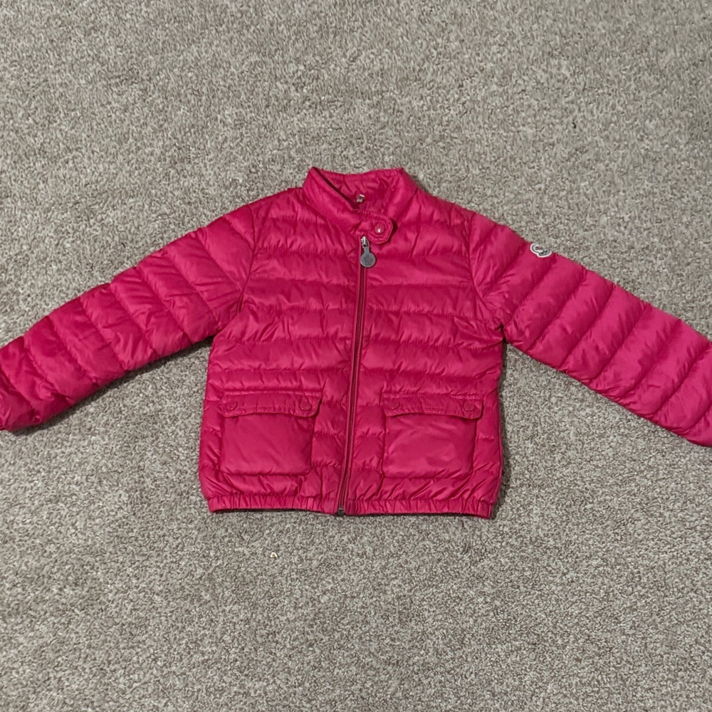 Moncler Kids Fuchsia Puffer Jacket